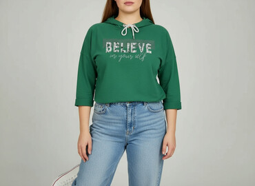 bluzy z zamkiem: Women`s sweatshirt, size XL