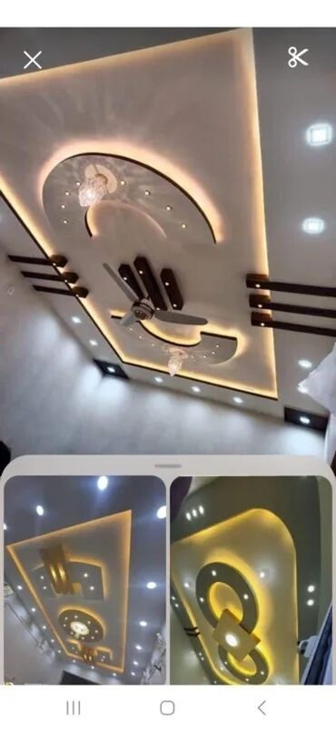 решетки на окна: Gipsokarton asma tavan dizayn və montaj xidməti - Müasir dizaynlar