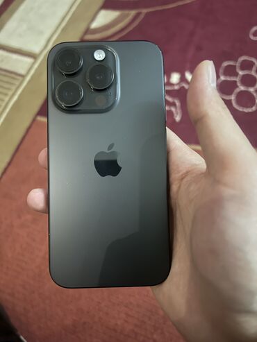 Apple iPhone: IPhone 15 Pro, Б/у, 256 ГБ, Black Titanium, Коробка, 100 %