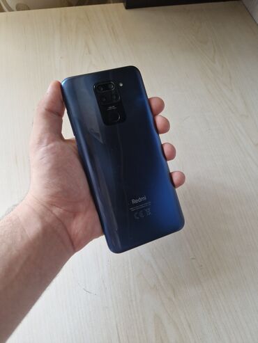 телефон флай 154: Redmi Note 9, 64 ГБ, цвет - Голубой, Отпечаток пальца, Две SIM карты, Face ID
