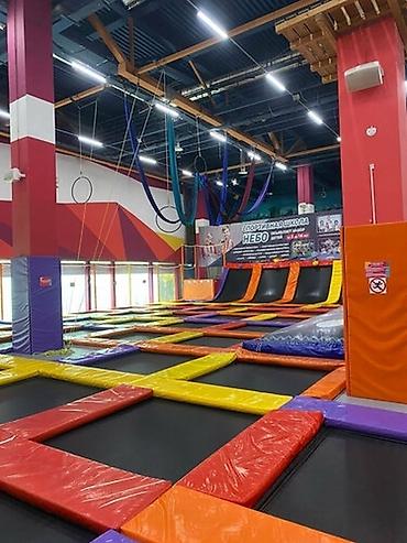 Другое для спорта и отдыха: Батуты перматрон пружины вулкан ПВХ тент сетка радужная сетка тюбинги — 5