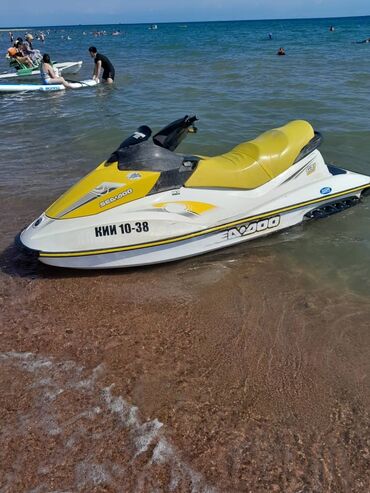 цены на машины бишкек: Гидроцикл Sea-Doo с желто-белым корпусом и желтым сиденьем. Модель
