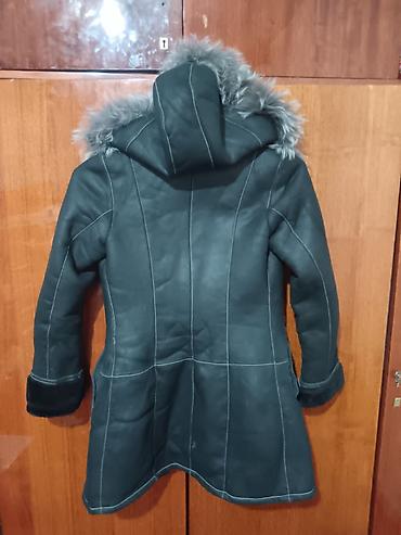 Дубленки: Дубленка, Классическая модель, Турция, По колено, С капюшоном, M — 5