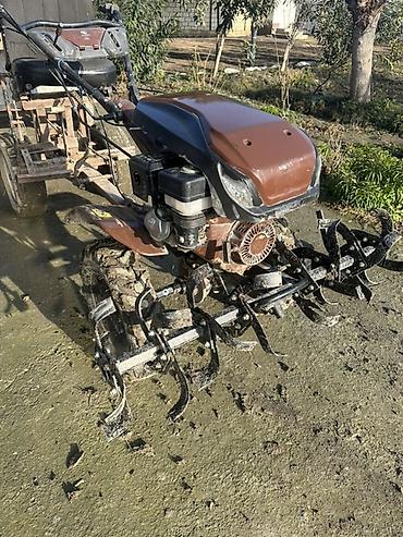 Motobloklar: Motoblok və qoşqu dəsti - Güclü benzin mühərrikli motoblok - Ön — 1