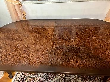 mətbəx mebeli 2ci el: Qonaq masası, İşlənmiş, Açılan, Taxta, Oval masa — 2