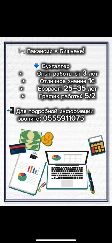 швейный мини цех: Бухгалтер