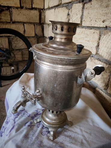 Самовары: Б/у Дровяной Самовар, 5 л, Бесплатная доставка