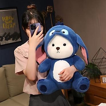 baby sling: ✨ Мягкая игрушка — большой милый мишка в капюшоне! 🧸💙 Супер мягкий — 7