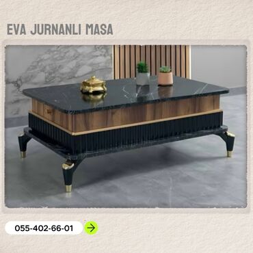 Divanlar: Eva jurnanli masa, masalar, jurnalnilər, pufiklər, jurnanli masalar