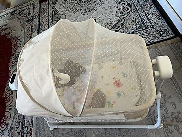 калыб: Детская колыбель-люлька Coolbaby с москитной сеткой - Тип: напольная — 2