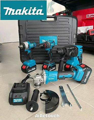 Makita peşəkar akkumulyatorlu alətlər dəsti Tərkib: - Akkumulyatorlu
