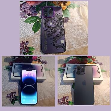 iphone 14 pro qiymeti: IPhone 14 Pro, Deep Purple, Face ID — 1