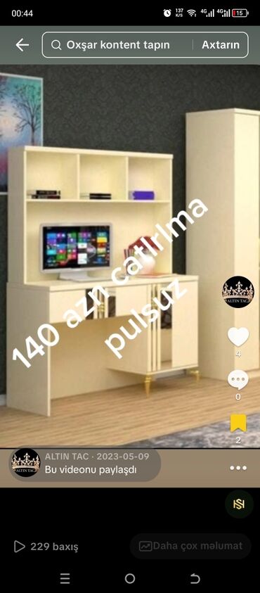 стеклянный стол: Kompüter masası