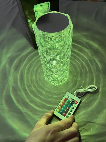 Рабочие настольные лампы: Светильник Светодиодная кристаллическая настольная лампа роза — 4