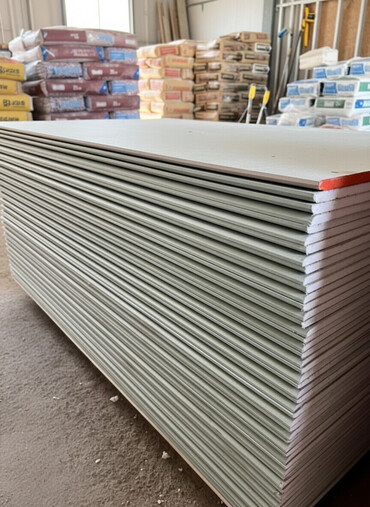 профиль для гипсокартона: размеры и цена: Предлагается стопка листов гипсокартона серого цвета. Гипсокартон -