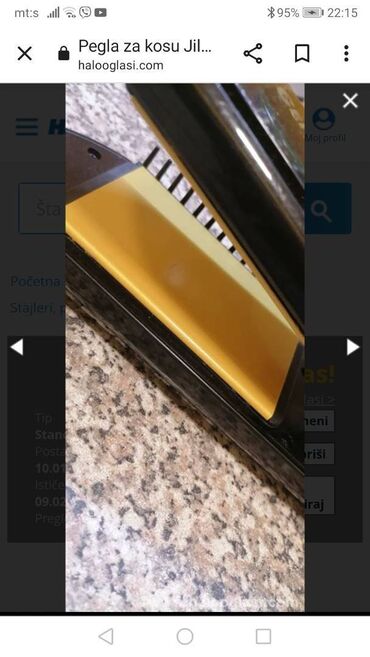 Prese za kosu: Pegla za kosu sirokih grejnih ploca Francuskog proizvodjaca. Profi — 12