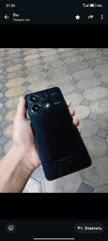 микрофоны бу: Redmi, Redmi Note 13, Б/у, 128 ГБ, цвет - Черный, 1 SIM, 2 SIM, eSIM
