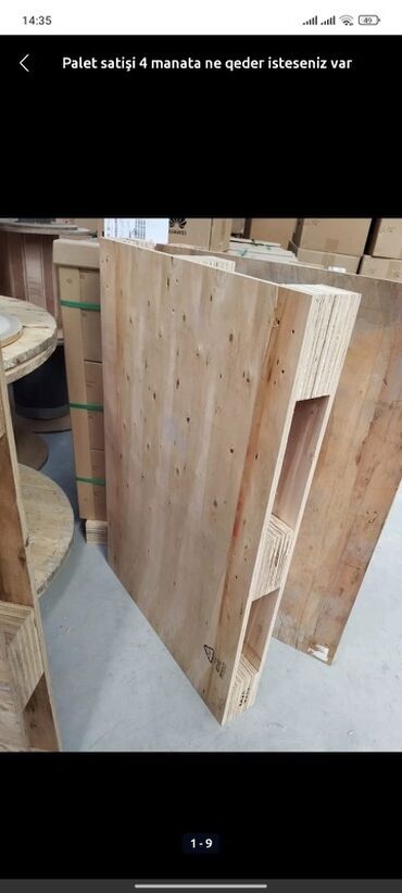 Palletlər, paddonlar: Məhsul: Kontrplakdan hazırlanmış ağır yüklər üçün sənaye palet — 9