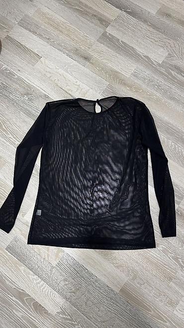 Qadın geyimləri: Qara torlu/blok şəffaf bluz - Ölçü: S və M - Material: nazik — 3