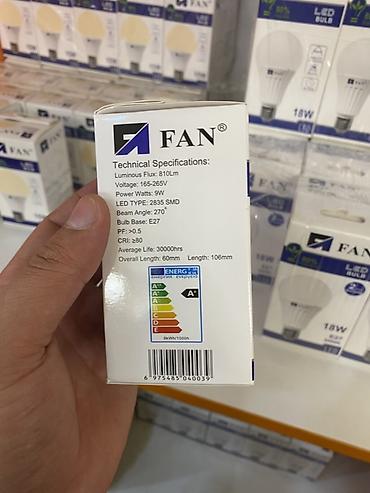 лампачка: Светодиодная лампа FAN LED Bulb 9W - Мощность: 9 Вт - Световой поток — 2