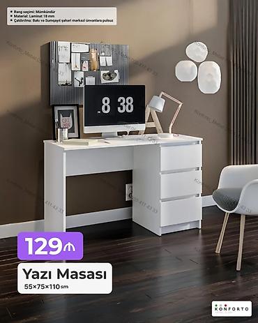 Düz masa, Stulsuz, Polkasız, Siyirməli, Sadə laminat