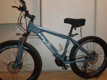 İdman velosipedləri: Velors V-680 dağ velosipedi - Rəng: boz-mavi, qrafik yazılarla - — 9