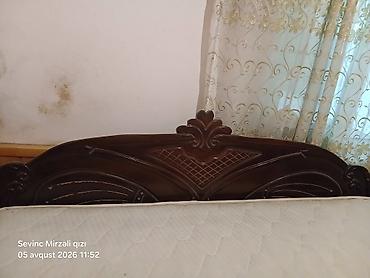 Çarpayılar: İşlənmiş, İkinəfərlik çarpayı, Bazalı, Matras ilə, Siyirməsiz, Azərbaycan — 2