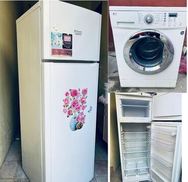 iwlenmiw paltaryuyan: Bir evdən satış Hotpoint Ariston soyuducu ölçü: 172/62 sm qiymət 260
