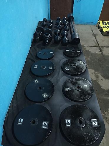 Гантели: Продаю Гантели Штанги грушу Брусья Турник. все Комплектом. Качество — 4