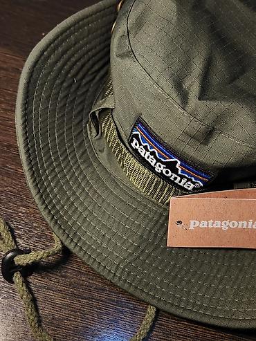 панамка: Панама Patagonia (цвет: оливковый/хаки) - Классическая трекинговая — 1