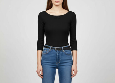czarna bluza 134: Women's blouse, size S