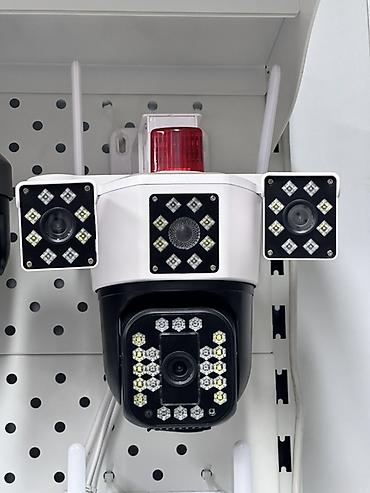 лампочка с камерой: Уличная поворотная Wi‑Fi IP‑камера наблюдения с прожекторами и сиреной — 1