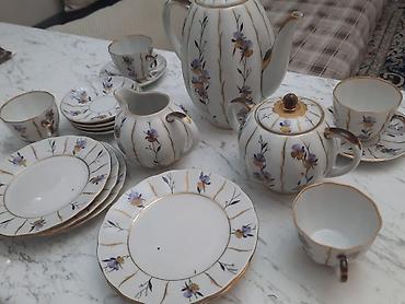 Qab-qacaq və mətbəx ləvazimatları: Çay dəsti, rəng - Ağ, Farfor, 6 nəfərlik — 3