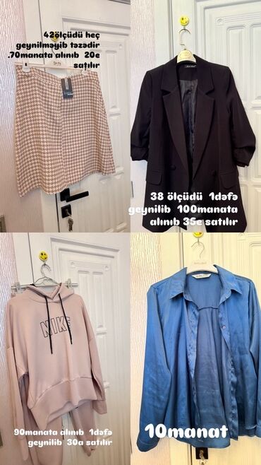 rabia hicab butik instagram: Qadın geyimləri paketi - JUMENT ətək • Rəng/naxış: bej-ağ “çəyirtkə