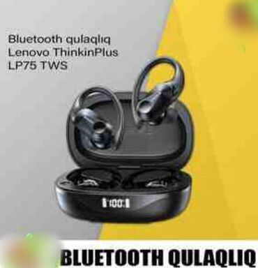 bakcell zeng etmek: Беспроводные (Bluetooth) Наушники, Lenovo, цвет - Черный