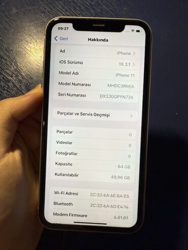 Apple iPhone: IPhone 11, 64 GB, Ağ, Face ID — 4