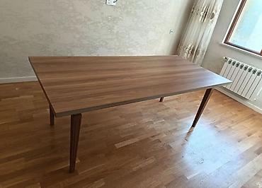 кухонные стулья: PERLA - 8 nəfərlik masa. En - 95 sm. uzun - 2.10 sm. Masanın özü mdf — 2