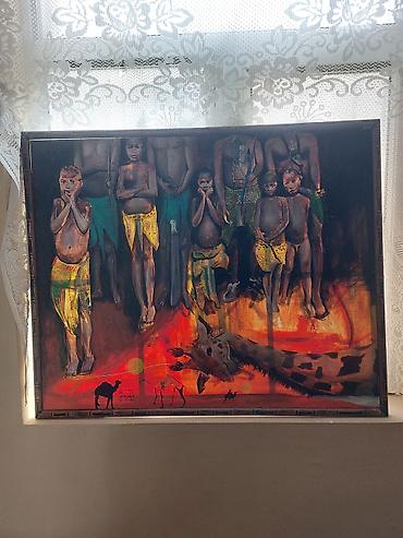 ilkin od: Elisabed Gotsiridze – Afrika mövzulu orijinal tablo. ​Bu əsər sadəcə — 5