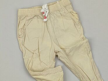 dlugi trencz bezowy: Spodnie dresowe, H&M, 6-9 m, stan - Bardzo dobry