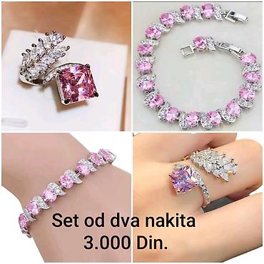 jake boje: Elegantni posrebreni set od hirurskog čelika sa žigom S925 od dva — 2