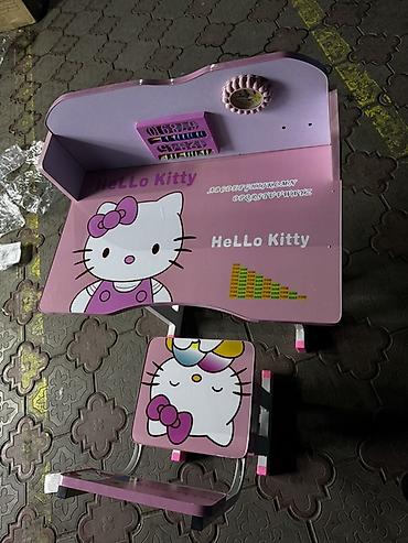 часики: Детский учебный комплект Hello Kitty: стол + стул - Тематика: Hello — 2