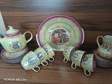 cay dəstləri: Çay dəsti, Farfor, 6 nəfərlik, Almaniya — 2