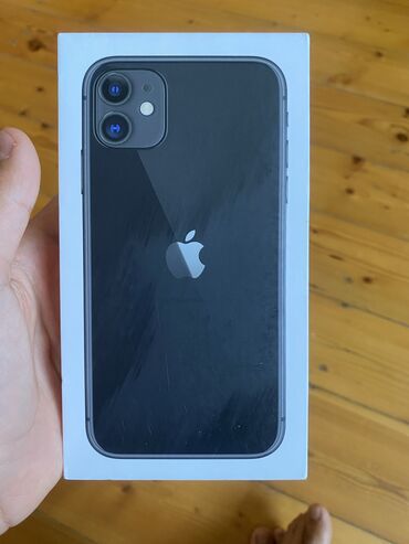 ayfon 11: IPhone 11, 64 GB, Qara, Face ID