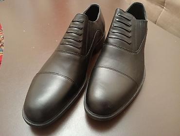 Ayaqqabılar: Klassik kişi ayaqqabısı – qara rəng, kap-toe dizayn - Model: slip-on — 2