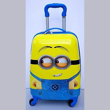 Rančevi, torbe i koferi: Dečji kofer sa motivom Miniona - Čvrsta ABS/PC školjka sa sjajnom — 1
