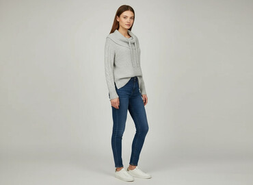 sweter kopertowy wiązany zara: Old Navy, Women`s sweater, size M