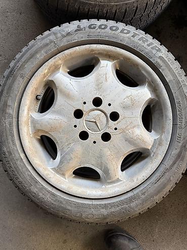 Шины и диски: Литые Диски R 16 Mercedes-Benz, Комплект, отверстий - 5, Б/у — 2