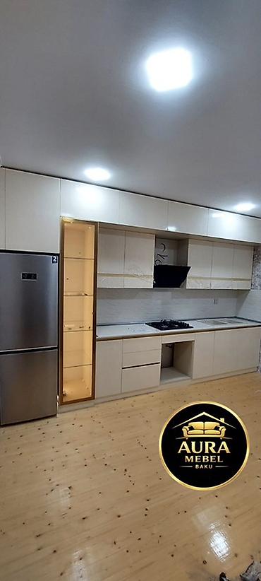 divar panel: Sifarişlə mətbəx dəsti, Özü çəkən petlələr, Mat laminat, Kredit var, Pulsuz çatdırılma — 2