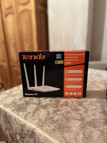 pocophone f3: Modem “Tenda F3” 10 istifadə olunub yenidir. 3 antenalıdır və 4 portu