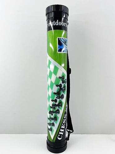 №: 14023 Məhsulun adı: Şahmat A-03, plastik, ağ/yaşıl, 50×50 sm Brend